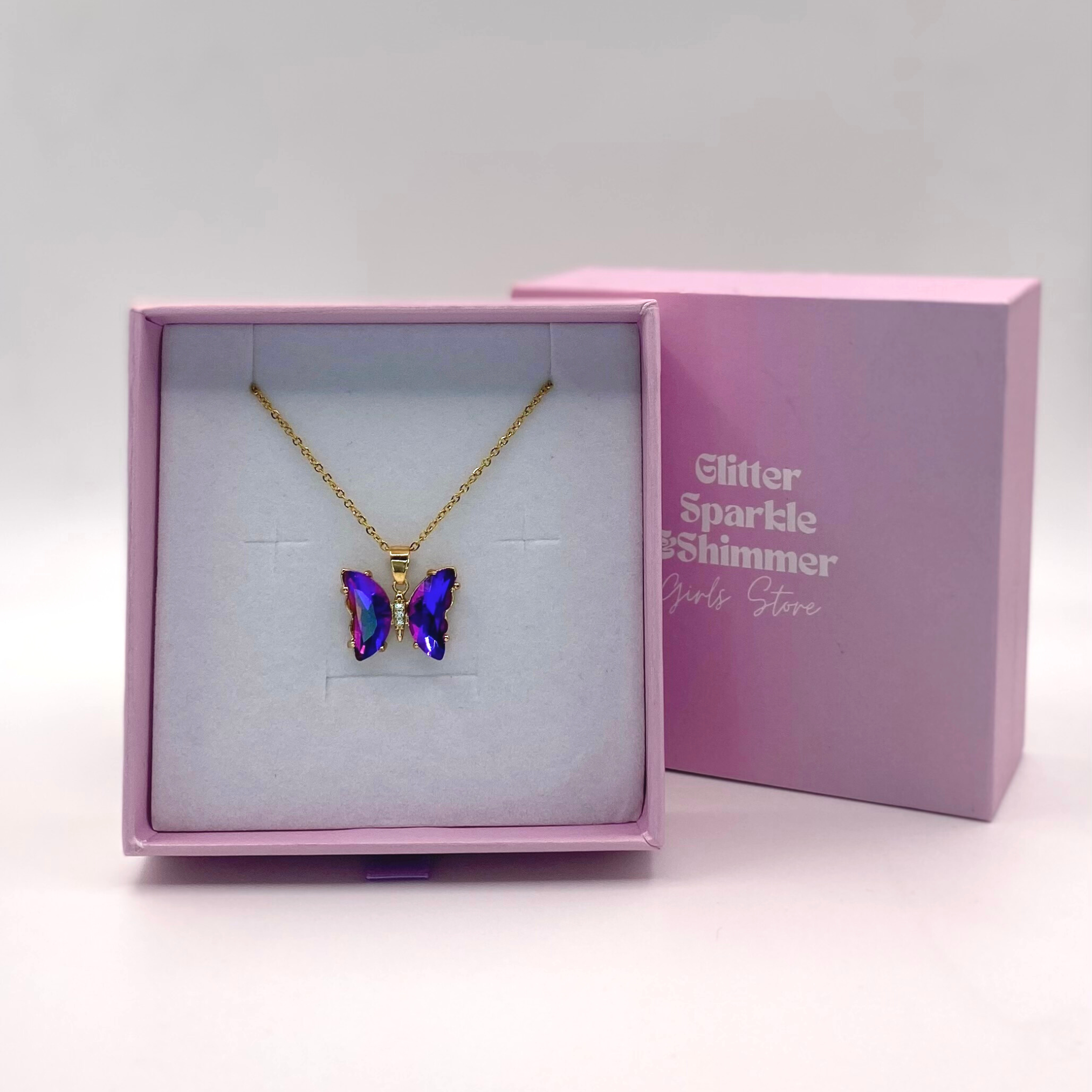 Cheap Y2K Crystal Butterfly Pendant Necklace Women Light Luxury Egirl Punk  Heart Grunge Clavicle Chain Fashion Jewelry Party Gift | Joom